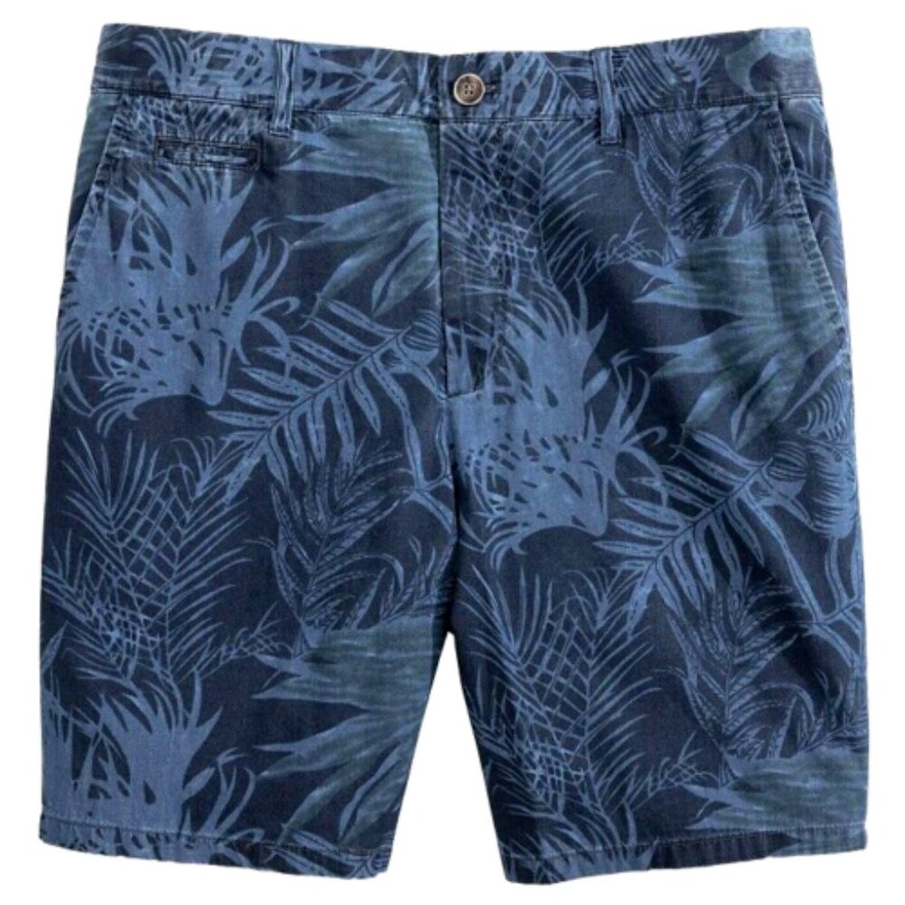 NWT Johnnie-O Men's Roxbury Chambray Printed Shorts